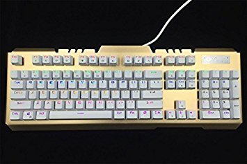 COOL SNAKE XK15-6 USB Mechanical Gaming Keyboard 6 Color LED Backlight Illumination 104 Standard Keys Wired Keyboard
