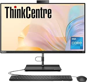 Lenovo ThinkCentre All-in-One Business Computer, 23.8" FHD Display, 12th Gen Intel 6-Core Processor, 16GB RAM, 512GB PCIe SSD, Wi-Fi, HDMI, Webcam, DVD-RW, Windows 11 Pro