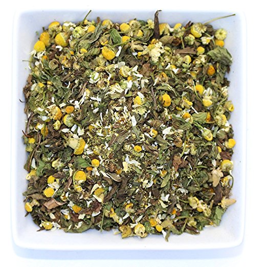 Tealyra - Chamomile and Spearmint - Herbal Loose Leaf Tea - Calming and Relaxing Tea - Caffeine-Free - 100% Natural Ingredients - 110g (4-ounce)