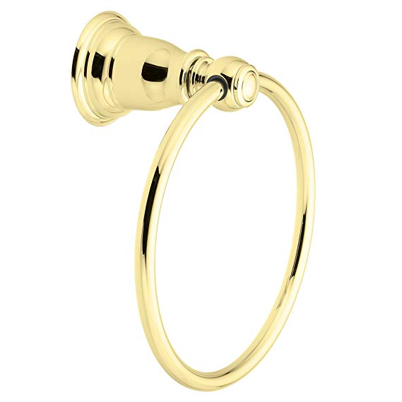 Moen YB5486PB Kingsley Towel Ring, Polished Brass