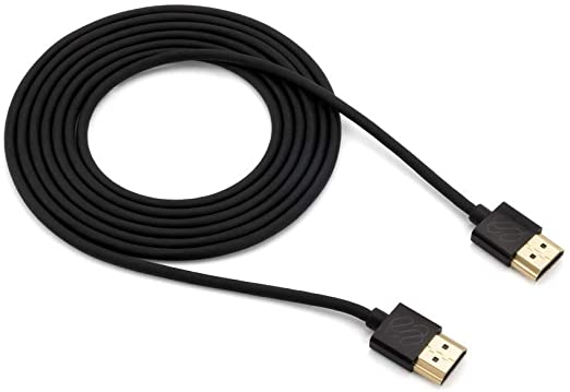 Sewell Thin Black High Speed HDMI Cable 3ft, Dolby Vision HDR for Apple TV 4K, Xbox One X, PS4 Pro, 4K Blu Ray and Other HDMI 2.0 Devices