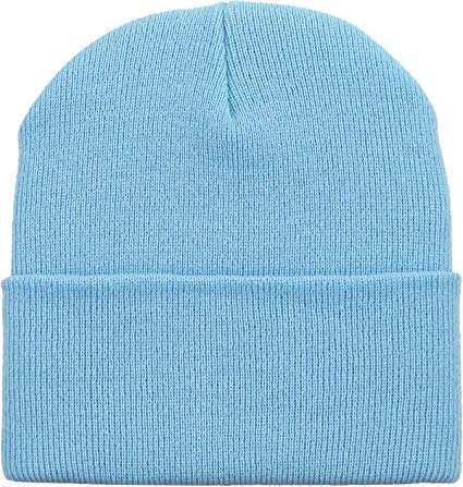 Thick and Warm Mens Daily Cuffed Beanie Made in USA for USA Knit HAT Cap Womens Kids