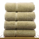 Luxury Hotel and Spa Towel 100 Genuine Turkish Cotton  Bath Towel - Set of 4 Driftwood