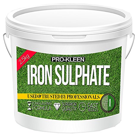 2.5kg Premium Iron Sulphate Lawn Tonic / Lawn Conditioner & Moss Killer | Easily Soluble Dry Powder | Makes up to 2500L & Covers up to 2500m2