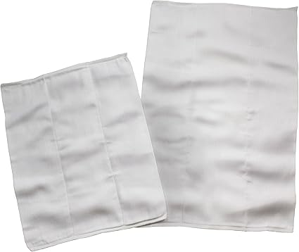 OsoCozy - Chinese Prefolds Cloth Diapers 1 Dozen - Perfect for Burp Cloths or Diapers. Soft and Absorbent for Baby Made of 100% Cotton- Fits 15-30 Lbs. - Size: Regular 2x5x2, 14x21 inches.