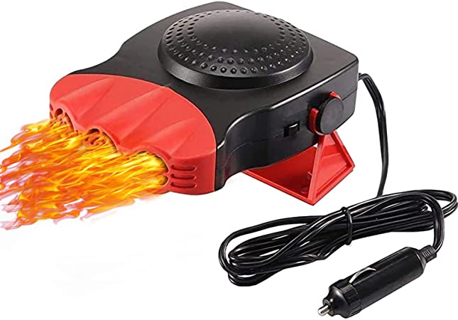 Leaflai Car Heater, Auto Heater Fan 12V Portable Car Heater That Plug in Cigarette Lighter, Car Heater Anti-Fog Windshield Defroster Demister