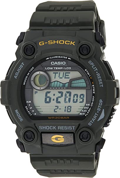 Casio Men's G-7900-3DR G-Shock Green Resin Digital Dial Watch