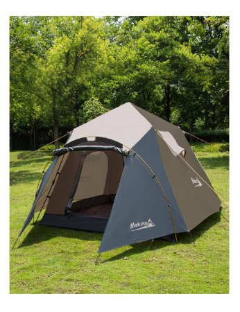 Makino 3-4 person Instant Tent with rainfly for CampingBackpacking Mountaineering 0053