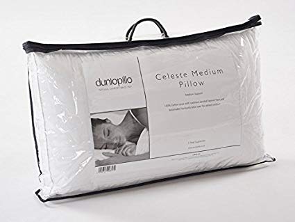 Dunlopillo Pillow - Celeste Medium - Luxury Latex Filling - Hypoallergenic