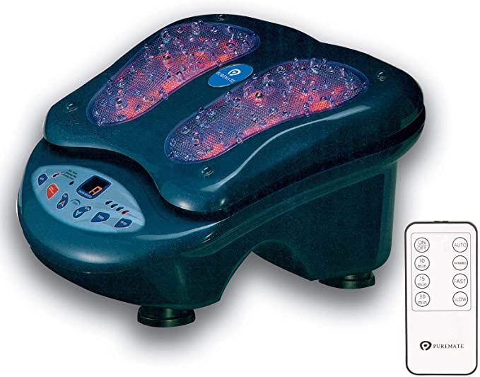 PureMate PM680 Vibration Foot Massager with Magnetic Wave Apparatus and Infrared Heat, Vibrating Blood Circulation and Stimulate Feet & Leg Circulation