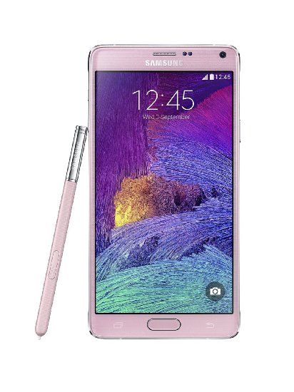 Samsung Galaxy Note 4 SM-N910H Unlocked Cellphone,  International Version, Retail Packaging, Pink