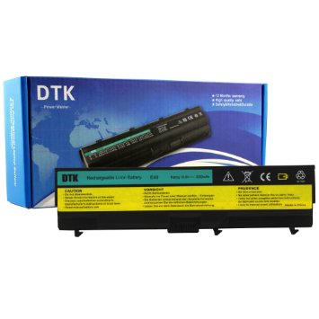 Dtk® New Laptop Battery Replacement for Lenovo Ibm Thinkpad E40 E50 Edge 0578 E420 E425 E520 E525 L410 L412 L420 L421 L510 L512 L520 Sl410 Sl410k Sl510 T410 T410i T420 T510 T510i T520 W510 W520 6cells Notebook Battery