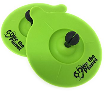 Premium, Food-Grade Silicone Drink Covers | 2-Pack, , Spillproof | Keeps Beverages Hot or Cold