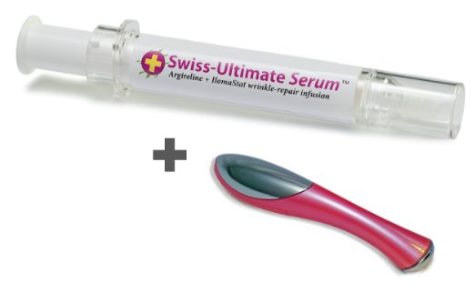 Swiss-Ultimate Labs Argireline and llomaStat Wrinkle-Repair Infusion Serum and Ultrasonic Massager