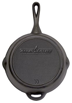 Camp Chef 10 Seasoned Cast Iron Skillet