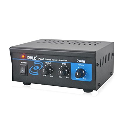 Pyle-Home Pca2 2x40-Watt Stereo Mini Power Amplifier