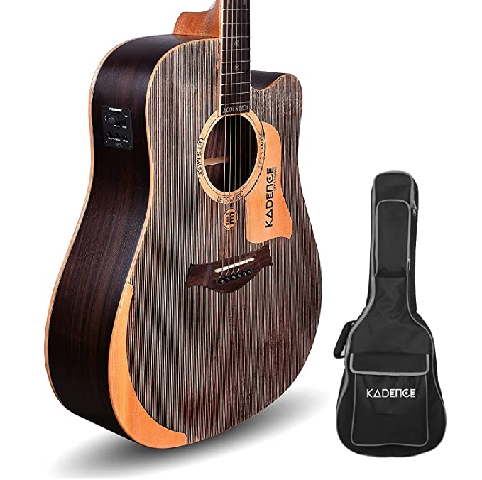 Kadence Acoustica Series 41" Acoustic Guitar Solid Wood A1001 With Fishman Equalizer A1001