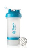 BlenderBottle ProStak System with 22-Ounce Bottle and Twist n Lock Storage ClearAqua