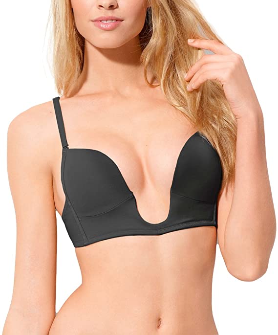 ToBeInStyle Women's Deep Plunge Convertible V Bra