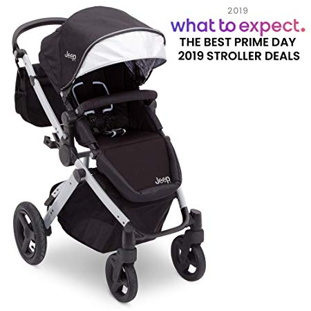 Jeep Sport Utility All-Terrain Stroller, Black on Silver Frame