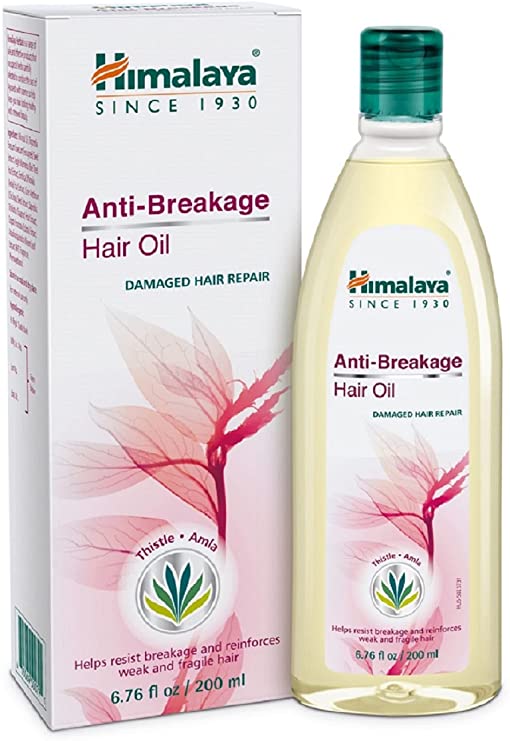 Himalaya Anti-Breakage Hair Oil with Thistle and Amla for Damaged Hair and Split Ends 6.76 oz (200 ml)