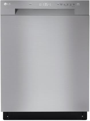 LG 24-Inch Front Control Dishwasher with SenseClean in Stainless Steel - LDFC2423V