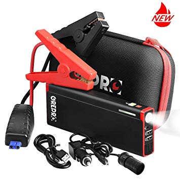 GREPRO Car Battery Jump Starter 1500A Peak 21000mAh Portable Jump Pack, 12V Auto Battery Booster (up to 8.0L Gas, 6.5L Diesel), Power Pack with LED Light, Aluminum Alloy Shell, USB Quick Charge