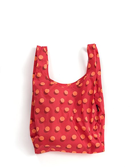 BAGGU Standard Reusable Shopping Bag - Red Disco Dot