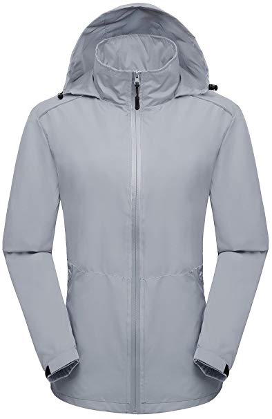 Wantdo Women's Lightweight Windbreaker Quick Dry Packable Jacket