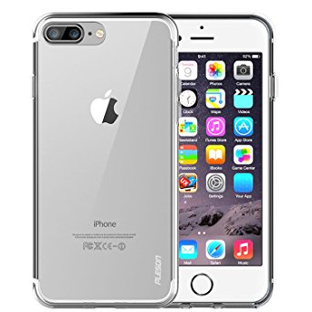 iPhone 7 Plus Case, PLESON [Tou] iPhone 7 Plus Case Cover, Ultra-Thin Crystal Clear Case Lightweight / Anti-slip / No Bulkiness Clear back panel Soft TPU Protective transparent case for iPhone 7 Plus