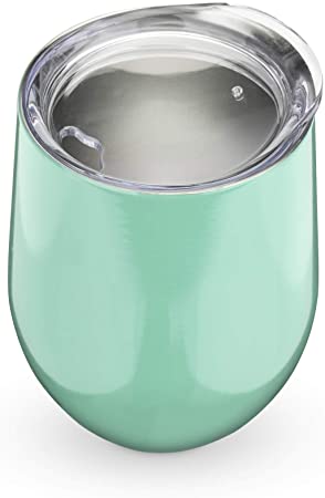 True Sip & Go Stemless Wine Tumbler, Mint, One, Light Green