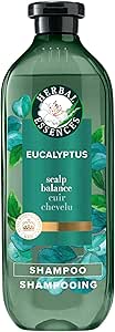 Herbal Essences Eucalyptus Sulfate Free Shampoo, Scalp Balance, 400 mL, with Certified Camellia Oil and Aloe Vera, For All Hair Types, Especially with Dry Scalp