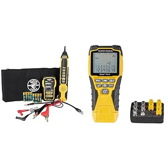 Klein Tools VDV500-920 Wire Tracer Tone Generator and Probe Set with RJ45 Port & VDV501-851 Cable Tester Kit with Scout Pro 3 for Ethernet/Data, Coax/Video