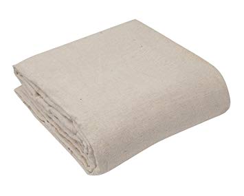 Premium Quality Natural Canvas Cotton Drop Cloth Dust Sheet - 9x12ft - 6oz.