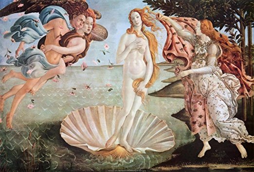 The Birth of Venus, c.1485 Art Poster Print by Sandro Botticelli, 36x24 Collections Art Poster Print by Sandro Botticelli, 36x24