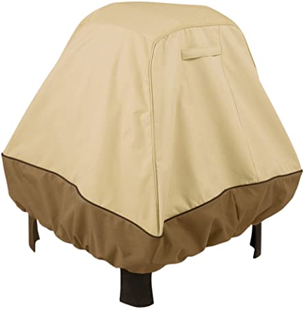 Classic Accessories Veranda Water-Resistant 35.5 Inch Stand-Up Fire Pit Cover
