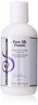 Curly Hair Solutions Travel Size Pure Silk Protein, 3.4 Ounce