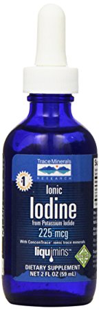 Trace Minerals Research IOKI01 - Liquid Ionic Iodine From Potassium Iodide Supplement - 2 oz