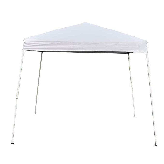 Z ZTDM 8.2' x 8.2' Outdoor Pop-Up Canopy, Folding Tent Portable Pergola for Commercial Wedding Party BBQ Event, Sunshade Waterproof Heavy Duty,White