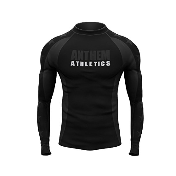 Anthem Athletics MIDNIGHT Ranked Competition Rash Guard Compression Shirt - BJJ (IBJJF Approved) & MMA