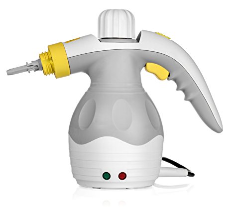 Deneve Handheld Steam Cleaner - High Pressure Multi Purpose Steamer Powerful Safe No Chemical Cleaning for Floors Carpets Windows Bathroom Grout Mold Toilets Tables or any Stained Surfaces (Steamer)