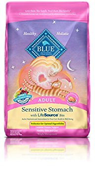 Blue Buffalo Adult Cat Sensitive Stomach Chicken Formula Dry Cat Food, 15 lb Bag by Blue Buffalo