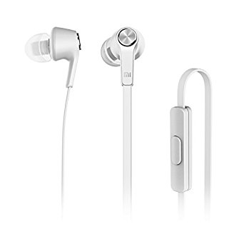 Xiaomi Piston Colorful Edition Headphones In-Ear Bass Earphones Earbuds Headset Remote Mic with Retail Box (White)