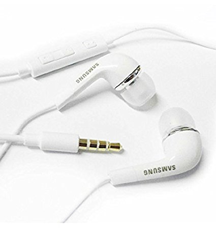 Samsung Galaxy J7 / Galaxy J5 Headphones WIth Mic, Earphones, Handsfree Headset With Deep Bass And Music Equalizer (White) For Android devices
