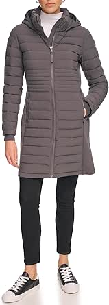 Calvin Klein Women's Long Light-weight Puffer Jacket