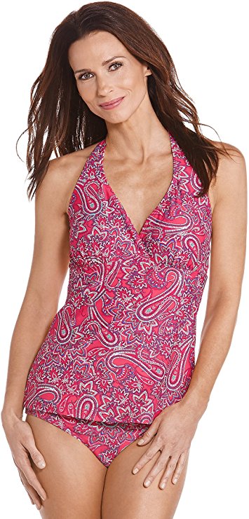 Coolibar UPF 50  Women's Halter Tankini Top - Sun Protective