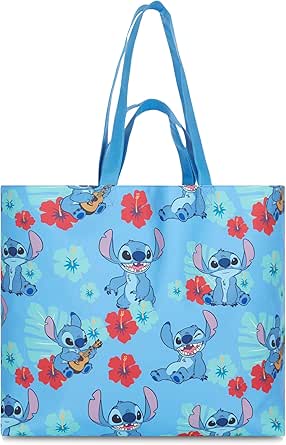 Disney Lilo and Stitch Tote bag - Girls, Boys, Teens, Adults - All Over Print Single Handle Nylon Tote Handbag