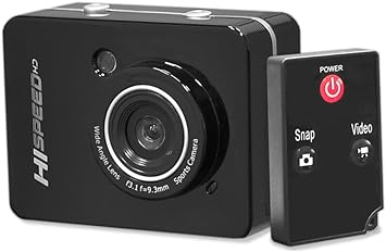 Pyle Hi Speed Sports Action Camera - HD 1080P Mini Camcorder w/ 12 MP Cam, 2.4" Touch Screen USB SD Card HDMI, Battery - Waterproof Case, USB Cable, Wireless Remote Control, Mount PSCHD60BK (Black)