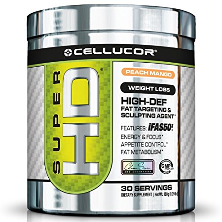 Cellucor Super HD Powder, Peach Mango, 180 Gram