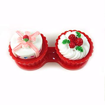 Cupcake Contact Lens Case (Red)